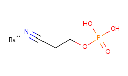 Propanenitrile, 3-(phosphonooxy)-, barium salt (1:1)