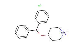4-(diphenylmethoxy)piperidiniumchloride