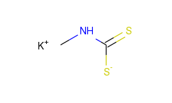 Carbamodithioic acid, methyl-, monopotassium salt