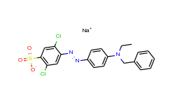 Benzenesulfonic acid, 2,5-dichloro-4-((4-(ethyl(phenylmethyl)amino)phenyl)azo)-, sodium salt