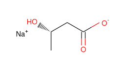 Butanoic acid, 3-hydroxy-, monosodium salt, (3S)-