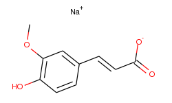 2-Propenoic acid, 3-(4-hydroxy-3-methoxyphenyl)-, monosodium salt