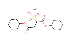 Butanedioic acid, sulfo-, 1,4-dicyclohexyl ester, sodium salt