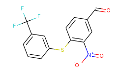 3-nitro-4-{[3-(trifluoromethyl)phenyl]-sulfanyl}benzenecarbaldehyde