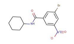 n-cyclohexyl 3-bromo-5-nitrobenzamide