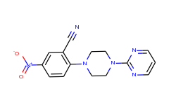 5-nitro-2-(4-pyrimidin-2-ylpiperazin-1-yl)-benzonitrile