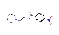 4-nitro-n-(2-piperidinoethyl)benzenecarboxamide