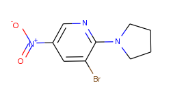 3-bromo-5-nitro-2-(pyrrolidin-1-yl)pyridine