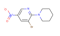 3-bromo-5-nitro-2-(piperidin-1-yl)pyridine
