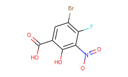 Benzoic acid, 5-bromo-4-fluoro-2-hydroxy-3-nitro-