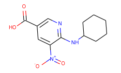 6-(Cyclohexylamino)-5-nitronicotinic acid
