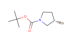 1-Pyrrolidinecarboxylic acid, 3-bromo-, 1,1-dimethylethyl ester, (3S)-