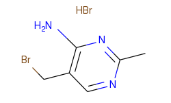 4-Pyrimidinamine, 5-(bromomethyl)-2-methyl-, monohydrobromide