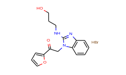 1-furan-2-yl-2-[2-(3-hydroxy-propylamino)-benzoimidazol-1-yl]-ethanone hydrobromide