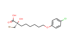(S)-2-Bromomethyl-2-hydroxy-8-(4-chlorophenoxy)-octanoic Acid