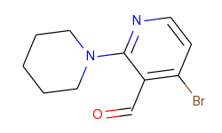 4-bromo-3-formyl-2-(n-piperidinyl)pyridine
