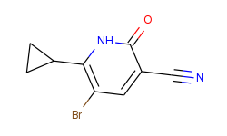 5-bromo-6-cyclopropyl-2-oxo-1,2-dihydro-3-pyridinecarbonitrile