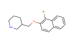 3-{[(1-bromo-2-naphthyl)oxy]methyl}piperidine