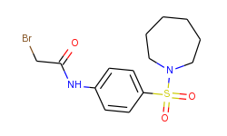 n-[4-(1-azepanylsulfonyl)phenyl]-2-bromoacetamide