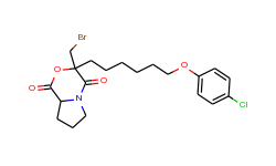 3-Bromomethyl-3-[6-(4-chlorophenoxyl)-hexyl]-tetrahydropyrrolo[2,1-c][1,4]oxazine-1,4-dione