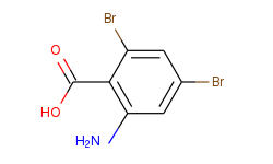 Benzoic acid, 2-amino-4,6-dibromo-