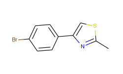 Thiazole, 4-(4-bromophenyl)-2-methyl-