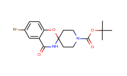 6-Bromospiro[1,3-benzoxazine-2,4'-piperidine]-4(3H)-one, N-BOC protected