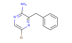 2-amino-3-(phenylmethyl)-5-bromopyrazine