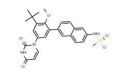 N-(6-(3-(tert-butyl)-5-(2,4-dioxo-3,4-dihydropyrimidin-1(2H)-yl)-2-methoxyphenyl)naphthalen-2-yl)met