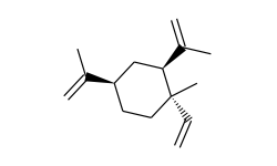 Cyclohexane, 1-ethenyl-1-methyl-2,4-bis(1-methylethenyl)-, (1S,2S,4R)-