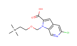 5-chloro-1-((2-(trimethylsilyl)ethoxy)methyl)-1h-pyrrolo[2,3-c]pyridine-2-carboxylic acid
