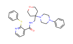 N-((4-(4-PHENYLPIPERAZIN-1-YL)TETRAHYDRO-2H-PYRAN-4-YL)METHYL)-2-(PHENYLTHIO)NICOTINAMIDE