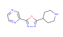 2-(piperidin-4-yl)-5-(pyrazin-2-yl)-1,3,4-oxadiazole