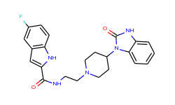 5-fluoro-N-[2-[4-(2-oxo-3H-benzimidazol-1-yl)piperidin-1-yl]ethyl]-1H-indole-2-carboxamide
