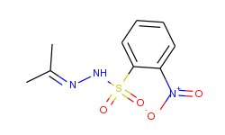 Benzenesulfonic acid, 2-nitro-, (1-methylethylidene)hydrazide