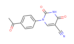 1-(4-acetylphenyl)-2,4-dioxo-1,2,3,4-tetrahydro-5-pyrimidinecarbonitrile