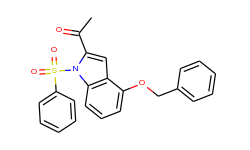 1-(4-(benzyloxy)-1-(phenylsulfonyl)-1h-indol-2-yl)ethanone
