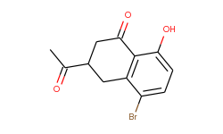 1(2H)-Naphthalenone, 3-acetyl-5-bromo-3,4-dihydro-8-hydroxy-