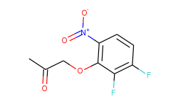 2-acetonyloxy-3,4-difluoro nitrobenzene