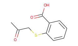 2-(2-oxopropylthio)benzoic acid