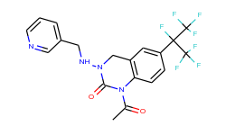 1-Acetyl-6-(perfluoropropan-2-yl)-3-((pyridin-3-ylmethyl)amino)-3,4-dihydroquinazolin-2(1H)-one