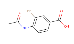 4-(acetylamino)-3-bromobenzoic acid