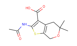 2-acetylamino-5,5-dimethyl-4,7-dihydro-5h-thieno[2,3-c]pyran-3-carboxylic acid