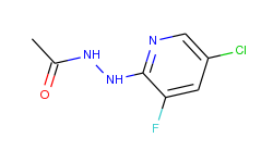 2-(n-acetylhydrazino)-5-chloro-3-fluoropyridine