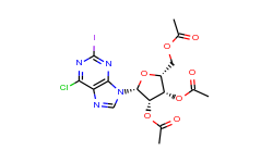 2',3',5'-tri-o-acetyl-6-chloro-2-iodopurine riboside
