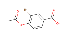 4-acetoxy-3-bromobenzoic acid
