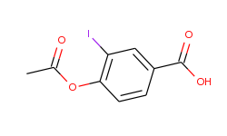 4-acetoxy-3-iodobenzoic acid