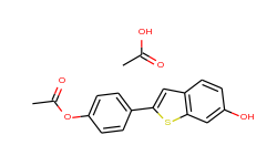 Benzo[b]thiophene-6-ol, 2-[4-(acetyloxy)phenyl]-, acetate