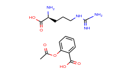 (S)-2-Amino-5-guanidinopentanoic acid compound with 2-acetoxybenzoic acid (1:1)