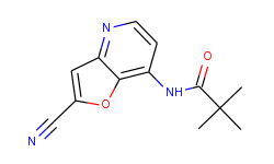 n-(2-cyanofuro[3,2-b]pyridin-7-yl)pivalamide